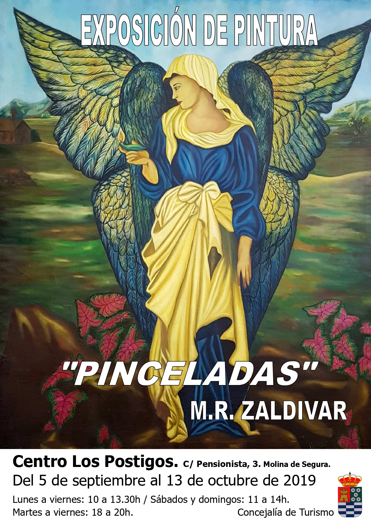 Exposicin pintura Pinceladas de M. R. Zaldvar-Sala Los Postigos-5sept-13oct19-CARTEL_page-0001.jpg